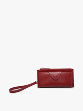 Load image into Gallery viewer, WL0004SNK Kyla Snake RFID Wallet w/ Snap Closure and Zip Cha
