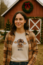 Load image into Gallery viewer, "moo." Cow Adult Tee
