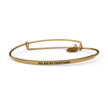 Load image into Gallery viewer, &amp;LIVY Posy Inspirational Bangle Bracelet | "You Are My Everything"
