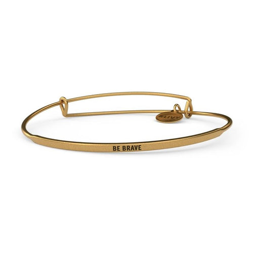 Posy - Be Brave - Antique Gold Finish