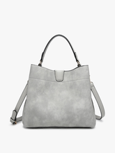 Load image into Gallery viewer, Jen &amp; Co M1951 Tati Monogrammable Satchel w/ Shoulder Strap

