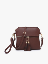 Load image into Gallery viewer, M1785 Tara Double Zip Crossbody/Wristlet

