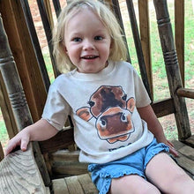 Load image into Gallery viewer, "moo." Cow Youth &amp; Toddler Tee
