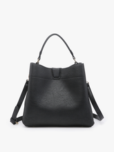 Load image into Gallery viewer, Jen &amp; Co M1951 Tati Monogrammable Satchel w/ Shoulder Strap
