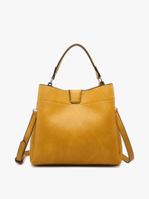 Load image into Gallery viewer, Jen &amp; Co M1951 Tati Monogrammable Satchel w/ Shoulder Strap
