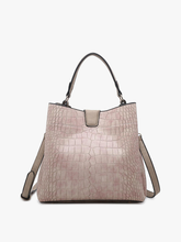 Load image into Gallery viewer, Jen &amp; Co M1951 Tati Monogrammable Satchel w/ Shoulder Strap
