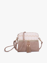 Load image into Gallery viewer, M1785 Tara Double Zip Crossbody/Wristlet
