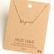 Load image into Gallery viewer, Virginia Script Necklace
