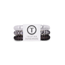 Load image into Gallery viewer, Spiral Hair Coils | Small | Silver Flames Hair Ties
