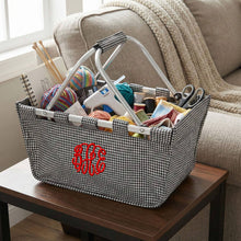 Load image into Gallery viewer, Large Market Tote - Houndstooth
