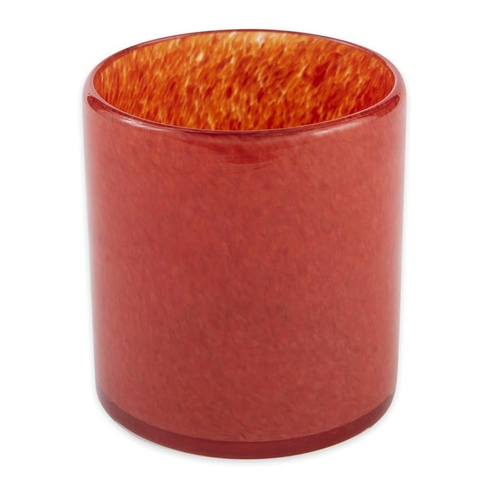 Glass Candleholder | Flame Red