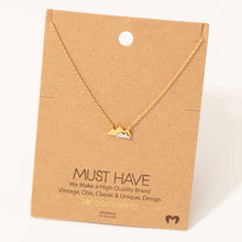 Load image into Gallery viewer, Dainty Mini Mountain Pendant Necklace
