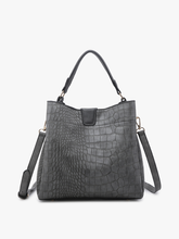 Load image into Gallery viewer, Jen &amp; Co M1951 Tati Monogrammable Satchel w/ Shoulder Strap
