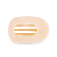 Load image into Gallery viewer, Almond Beige Medium Flat Round Clip
