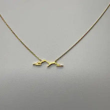 Load image into Gallery viewer, Gold Mountain Outline Necklace
