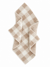 Load image into Gallery viewer, Phufy® Bliss Gingham Mini Blanket - Pebble
