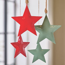 Load image into Gallery viewer, Enamel Star Ornament | 6" Green
