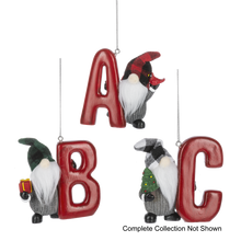 Load image into Gallery viewer, Gnome Monogram Ornaments
