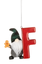 Load image into Gallery viewer, Gnome Monogram Ornaments
