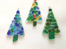 Load image into Gallery viewer, Kaleidoscope Glass Christmas Tree Ornament
