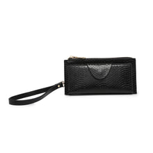 Load image into Gallery viewer, WL0004SNK Kyla Snake RFID Wallet w/ Snap Closure and Zip Cha
