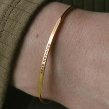 Load image into Gallery viewer, &amp;LIVY Posy Inspirational Bangle Bracelet | "Fear Nothing"

