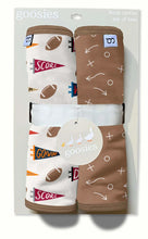 Load image into Gallery viewer, Burp Cloth Set by Goosies - Varsity Flags
