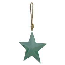 Load image into Gallery viewer, Enamel Star Ornament | 8" Green
