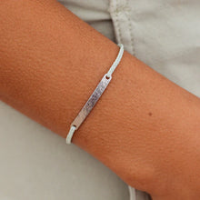 Load image into Gallery viewer, Pura Vida - Silver Hammered Bar Charm Bracelet ~ Winterfresh
