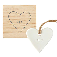 Load image into Gallery viewer, Ceramic Ornament in Gift Box | Joy Heart
