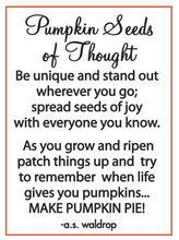 Load image into Gallery viewer, Pumpkin Seeds of Thought Charm
