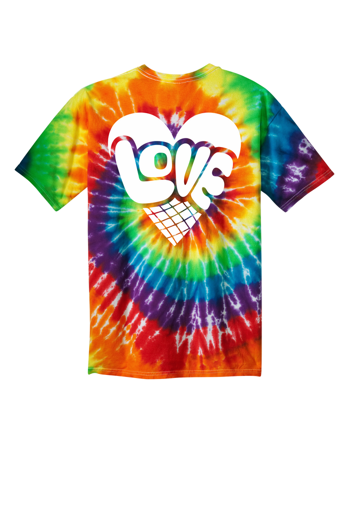 Kline's Dairy Bar - Rainbow Tie-Dye Love T-Shirt