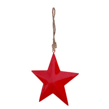 Load image into Gallery viewer, Enamel Star Ornament | 8" Red
