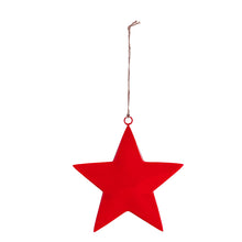 Load image into Gallery viewer, Enamel Star Ornament | 6" Red
