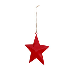 Load image into Gallery viewer, Enamel Star Ornament | 6" Red

