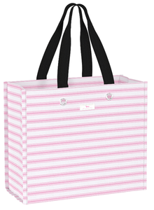 Scout Large Package that is durable and reusable as a gift bag or an everyday tote in Tickled Pink