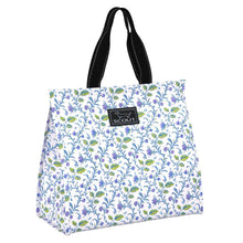 Load image into Gallery viewer, Floral patterned tote bag with 'SCOUT' logo on a white background

