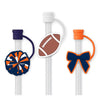Swig Life We've Got Spirit Straw Topper Set - Navy + Orange
