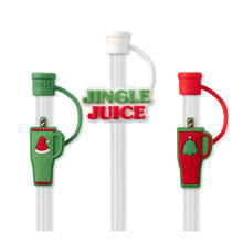 Load image into Gallery viewer, Swig Life Mega Mug Christmas Straw Topper Set -Jingle Juice
