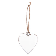 Load image into Gallery viewer, Enamel + Wood Heart Ornaments
